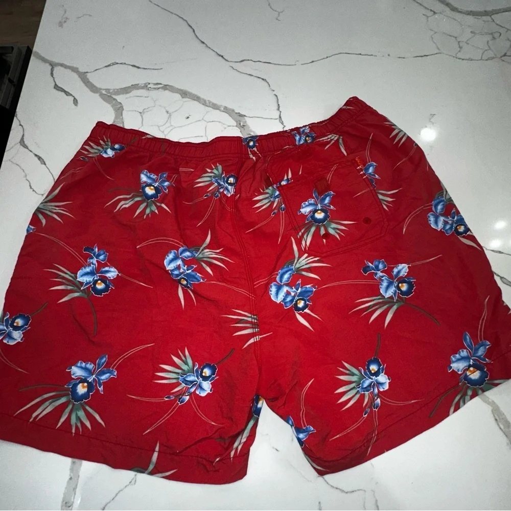 Tommy Bahama Relax Orchid Groves Swim Shorts Floral Print XL Nylon Board Shorts